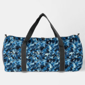 Blaue Camouflage Duffle Bag (Rückseite)