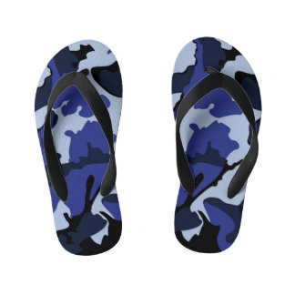 Blaue Camouflage, Flip Flops für Kinder Kinderbadesandalen