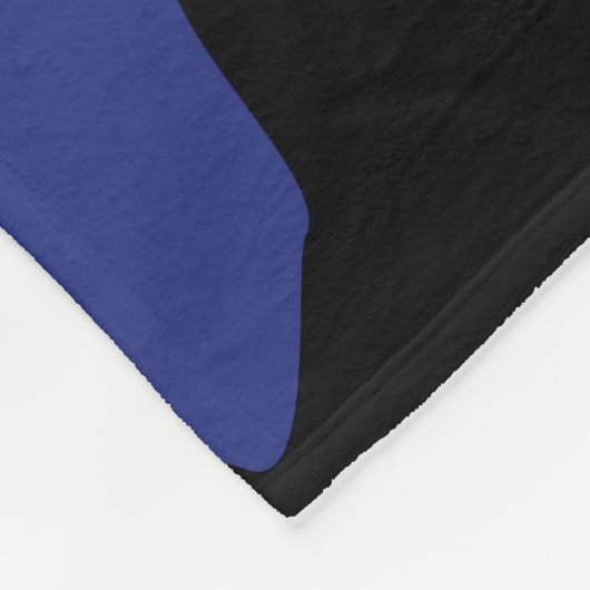 Blaue Camouflage, große Fleecedecke (Ecke)