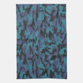 Blaue Camouflage Handtuch (Vertikal)