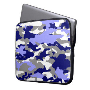 BLAUE CAMOUFLAGE LAPTOPSCHUTZHÜLLE