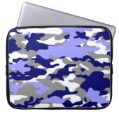 BLAUE CAMOUFLAGE LAPTOPSCHUTZHÜLLE (Vorderseite)