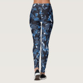 Blaue Camouflage Leggings (Rückseite)