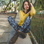 Blaue Camouflage Leggings