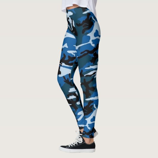 blaue Camouflage-Leggings Leggings (Links)