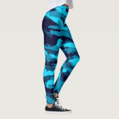 Blaue Camouflage-Leggings Leggings (Rechts)