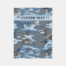 Blaue Camouflage mit kundenspezifischem Text