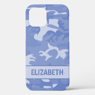 Blaue Camouflage Monogramm Case-Mate iPhone Hülle