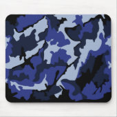 Blaue Camouflage, Mousepad (Vorne)