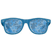 Blaue Camouflage Sonnenbrille/Schatten Partybrille (Vorderseite)
