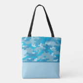 Blaue Camouflage (Tarnung) | personalisiert Tasche (Rückseite)