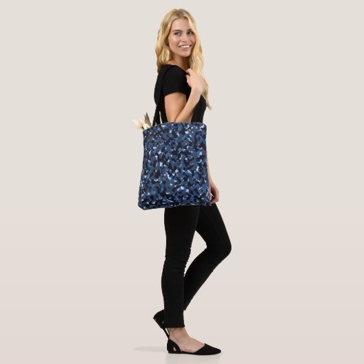 Blaue Camouflage Tasche (Am Model)