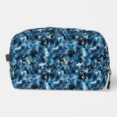 Blaue Camouflage Waschbeutel (Vorderseite)
