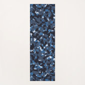 blaue Camouflage Yogamatte (Vorderseite)