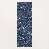 blaue Camouflage Yogamatte (Rückseite)