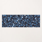 blaue Camouflage Yogamatte (Vorderseite (Horizontal))
