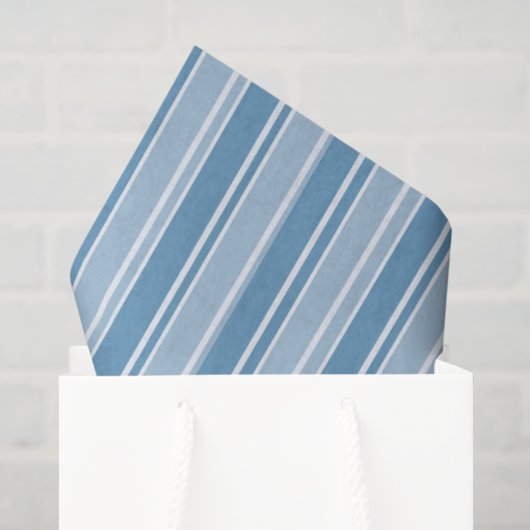 Blaue Candy Streifen Seidenpapier (Geschenk Tasche)