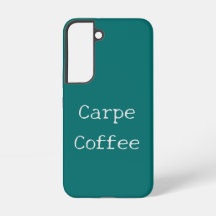 Blaue Carpe Coffee-Handyhülle