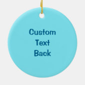 Blaue Cartoon Keramik Ornament (Hinten)