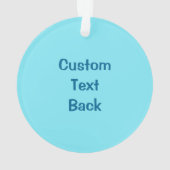 Blaue Cartoon Ornament (Rückseite)