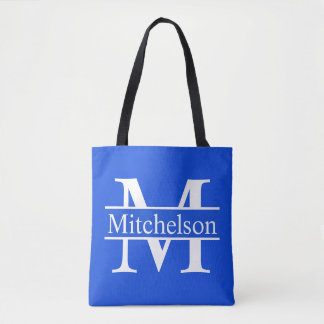 Blaue CBLF Mit Monogramm Tasche