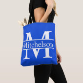 Blaue CBLF Mit Monogramm Tasche (Von Nahem)