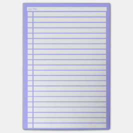 Blaue Checkliste Post-it Klebezettel