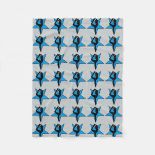 Blaue Cheerleader-Fleecedecke Fleecedecke