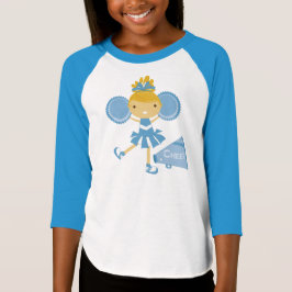 Blaue Cheerleader T-Shirt