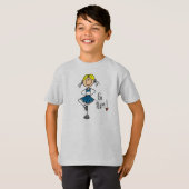 Blaue Cheerleader T-Shirt (Vorne ganz)