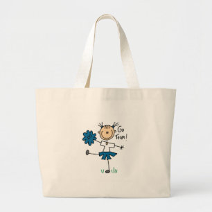 Blaue Cheerleading-Shirts und Geschenke für das Go Jumbo Stoffbeutel