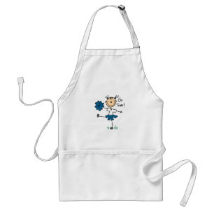 Blaue Cheerleading-Shirts und Geschenke für das Go Schürze