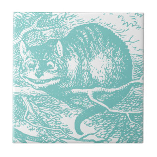 Blaue Cheshire-Katze Fliese