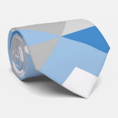 blaue Chevron-Krawatten Krawatte (Gerollt)