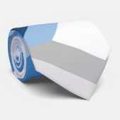 blaue Chevron-Krawatten Krawatte (Gerollt)