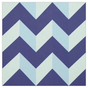 Blaue Chevron-Muster Stoff