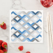 blaue Chevron-Papier Servietten (Beispiel)