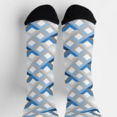 blaue Chevron-Socken Socken (Oben)