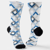 blaue Chevron-Socken Socken (Gewinkelt)