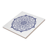 Blaue China Fliese (Seite)