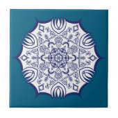 Blaue China Fliese (Vorderseite)