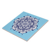 Blaue China. Was sehen Sie? Fliese (Seite)