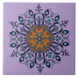 Blaue China. Was sehen Sie? Fliese