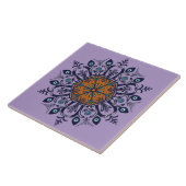 Blaue China. Was sehen Sie? Fliese (Seite)