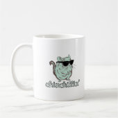 Blaue Chinchillin Chinchilla Kaffeetasse (Links)