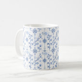 Blaue chinesische Motive Kaffeetasse (Vorderseite Links)
