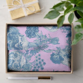 Blaue Chinesische Vasen und florale Bouquet Wasser Seidenpapier (Geschenk)