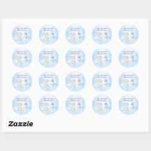 Blaue Chinoiserie-Baby-Shower-Aufkleber (20)