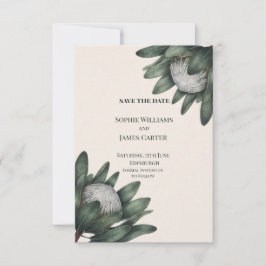 Blaue Chinoiserie-Gartenhochzeit - Heiratsdatum vo Save The Date