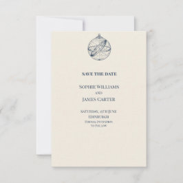 Blaue Chinoiserie-Gartenhochzeit - Save the Date